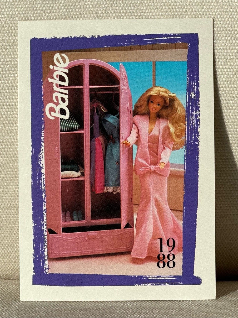 Barbie Pink Fashion Doll Card